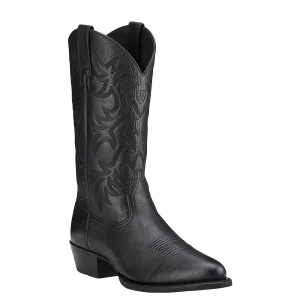 Black Cowboy Boot Heritage R Toe