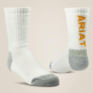 Kids Cotton Crew Sock 2 Pair Pack