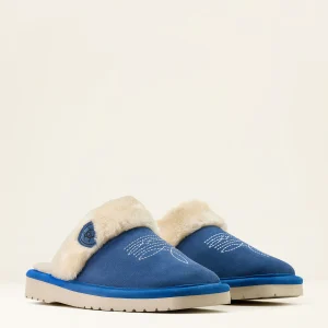 Denim Suede Women's Jackie Square Toe Slipper