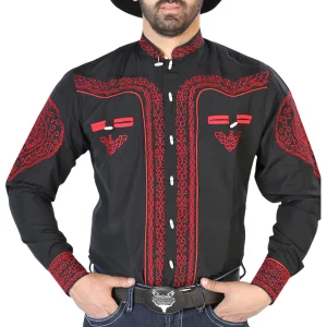 Mens Black Western Shirt