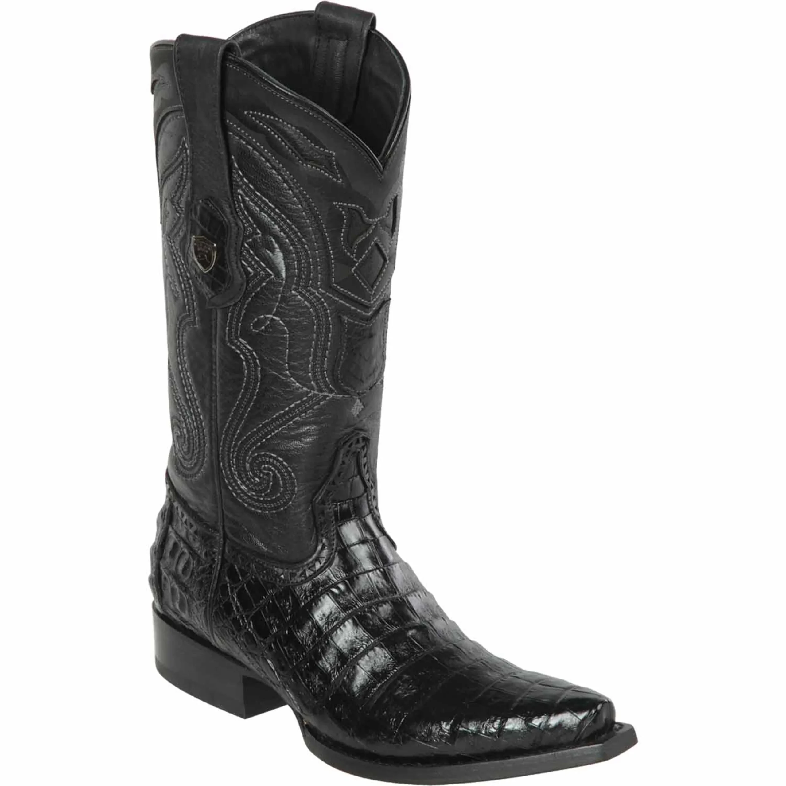 Black Caiman Boots Snip Toe – Image 2