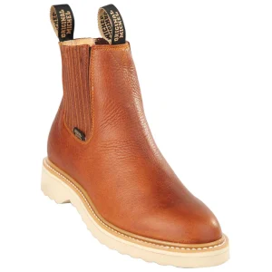 Grisly Honey Short Ankle Pull On Work Boots Soft Toe H542