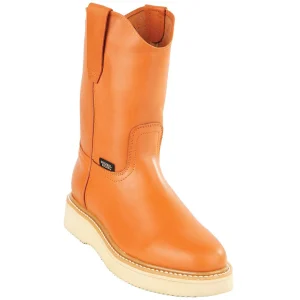 H50 Napa Leather Men's Pull On Work Boots Soft Toe