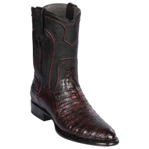 Black Cherry Caiman Roper Boots