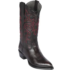 Black Cherry Goat Cowboy Boots J-Toe