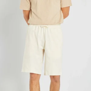 Bermuda en molleton Beige