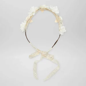 Serre-tête fleurs Blanc