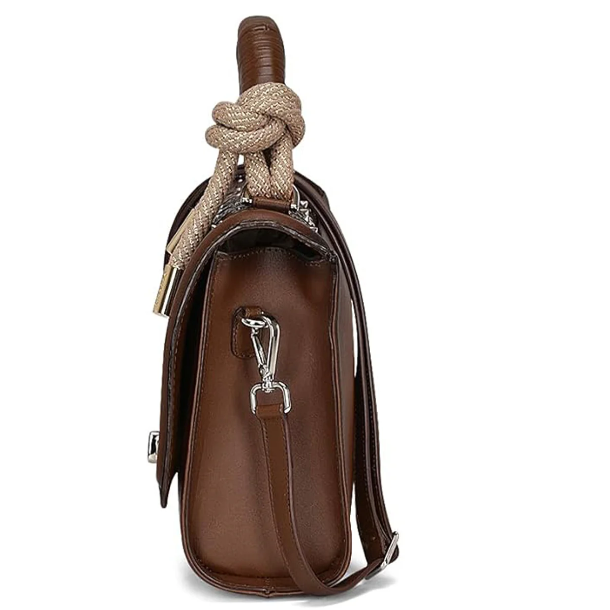 Brown Crystal Woven Bag – Image 3