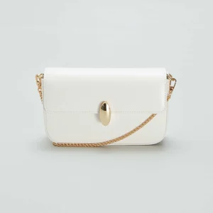 Sac à main en simili Blanc