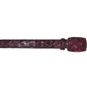 Black Cherry Pirarucu Belt