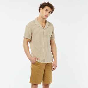 Bermuda en twill uni VERT