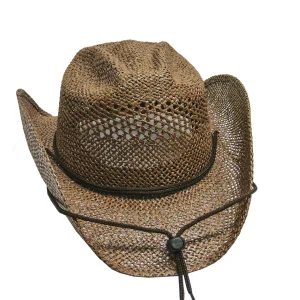 Brown Cowgirl Straw Hat