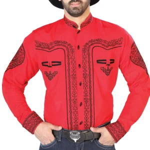 Charro Mens Red Western Shirts