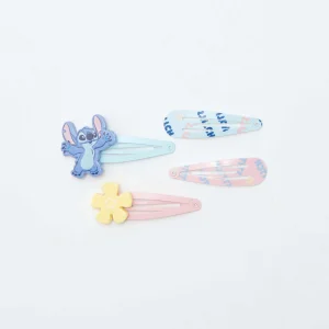 Lot de 4 pinces 'Stitch' BLEU
