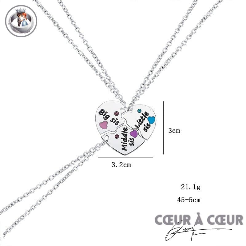 3 Colliers Soeur Big-Middle-Little – Image 2