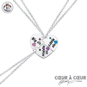 3 Colliers Soeur Big-Middle-Little
