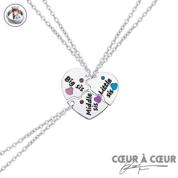 3 Colliers Soeur Big-Middle-Little