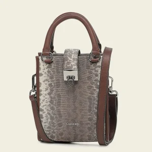 Grey Carunga Snake Handbag