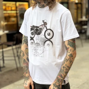 TSHIRT XT500 réservoir blanc/rouge