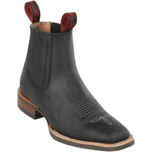 Mens Square Toe Ankle Boots