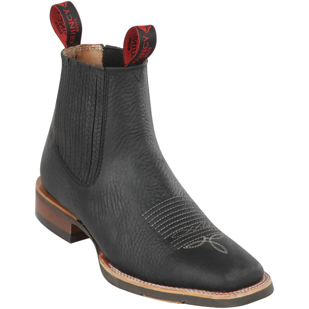 Mens Square Toe Ankle Boots