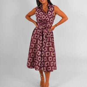 Robe chemise à plis Alger