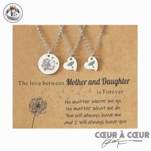 Collier Pissenlit Mère Enfants