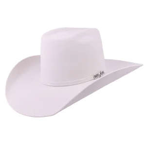 White Brick Crown Cowboy Hat - 6x Wool Felt