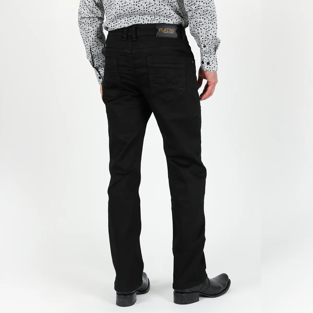 Black Label Relaxed Fit Stretch Pants – Image 3