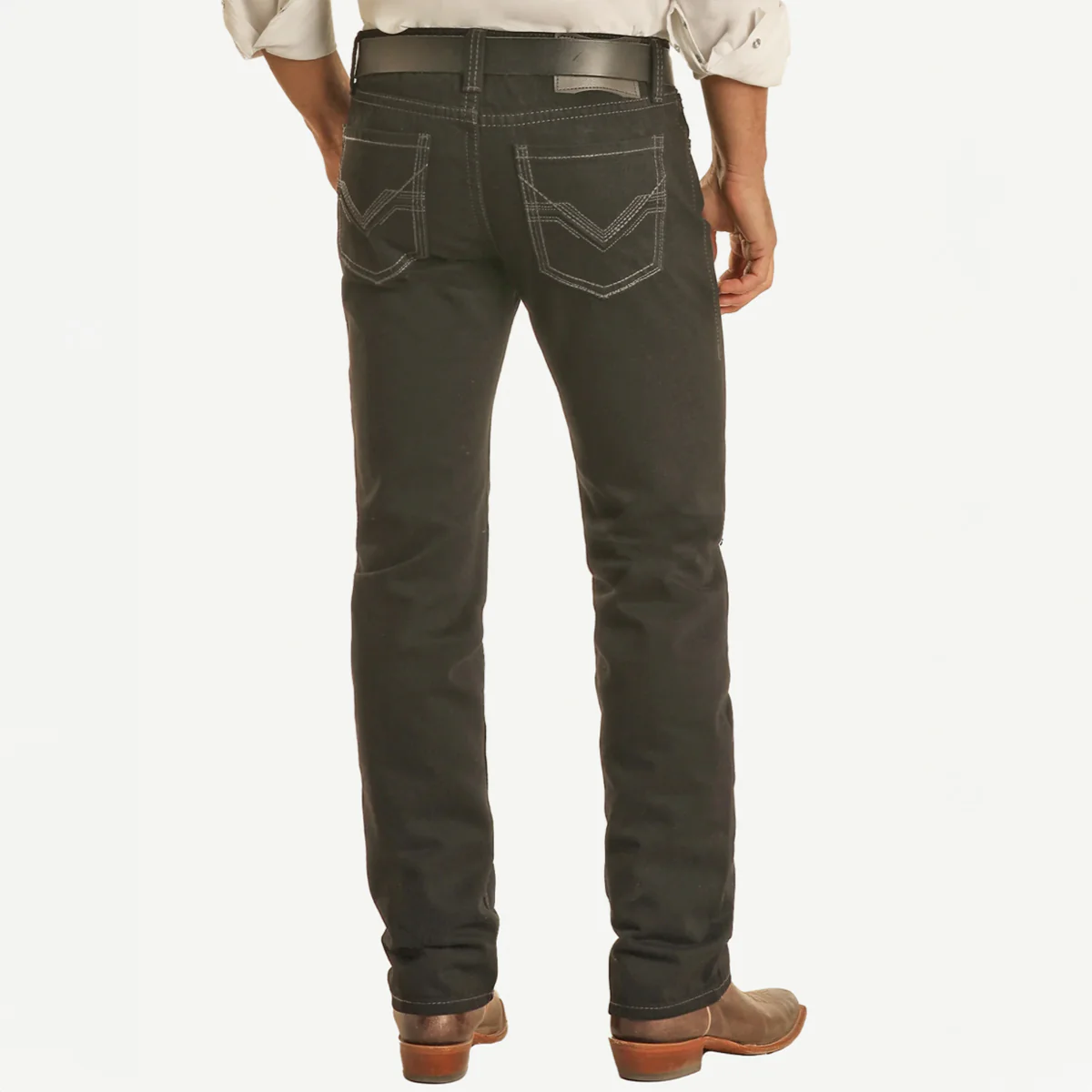 Black Slim Straight Jeans – Image 2