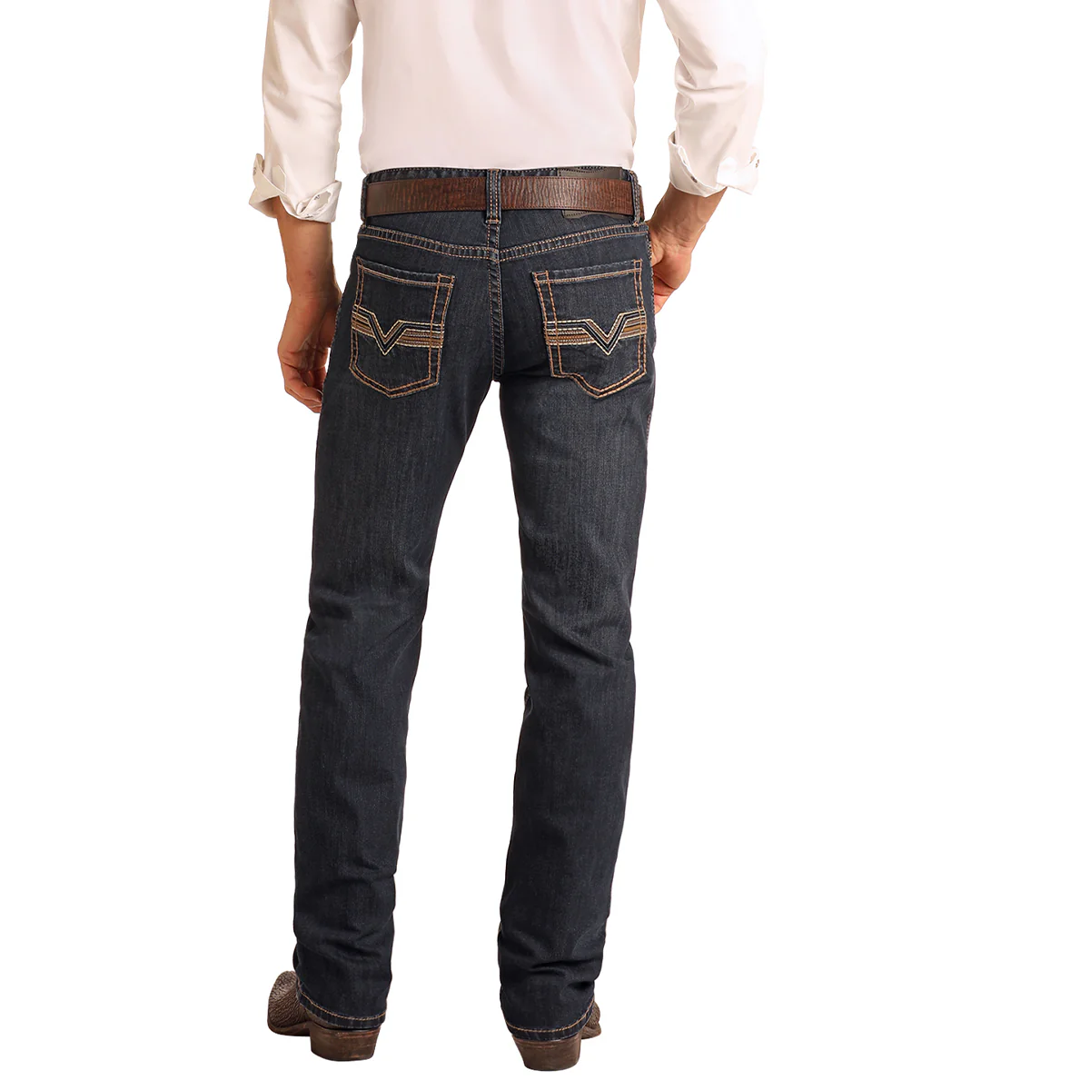 Slim Fit Revolver Straight Boot Cut Jeans – Image 3