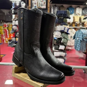 Black Boots Semi Square Toe