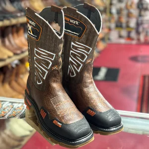 Handle Square Toe Work Boots