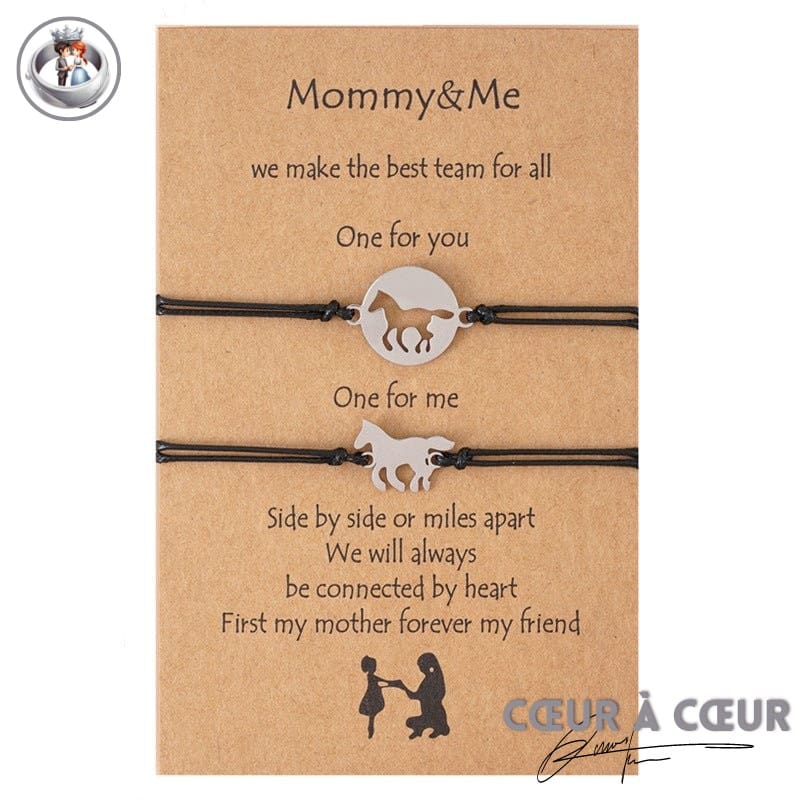 Bracelet Cheval Mère et Fille
