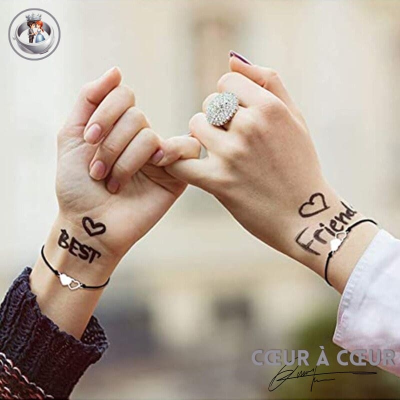 Bracelet Double Coeur Sisters – Image 5