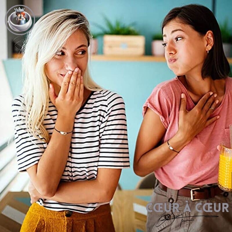 Bracelet Double Coeur Sisters – Image 9