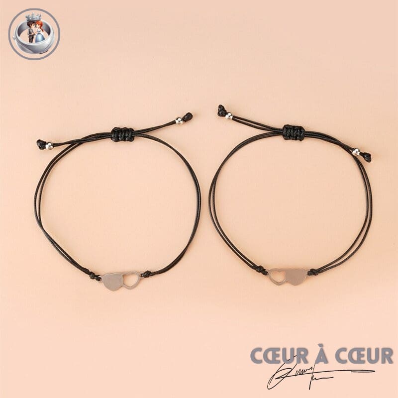 Bracelet Double Coeur Sisters – Image 6