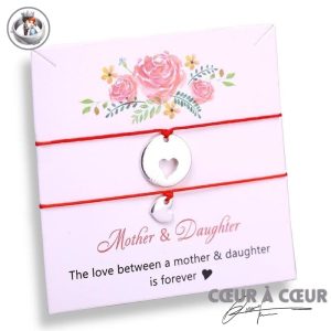 Bracelet Mère Fille Coeur