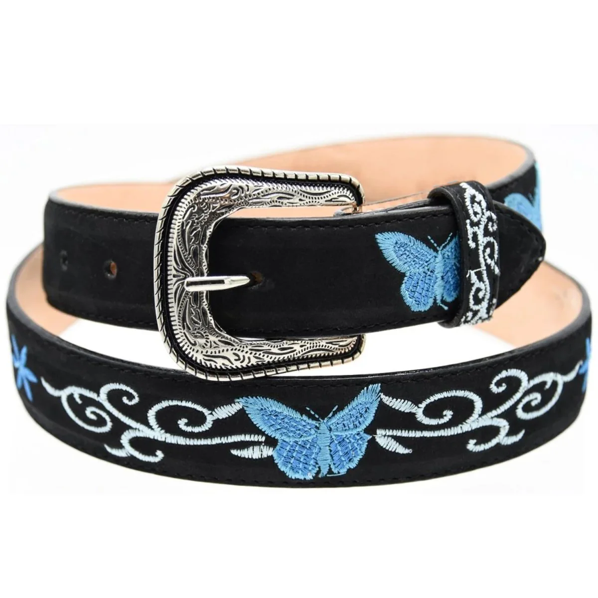 Blue Butterfly Cowgirl Belt