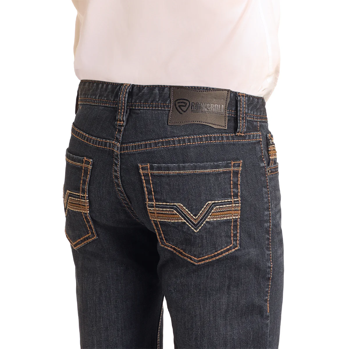 Slim Fit Revolver Straight Boot Cut Jeans – Image 4