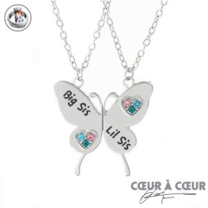 Collier Soeurs Papillon