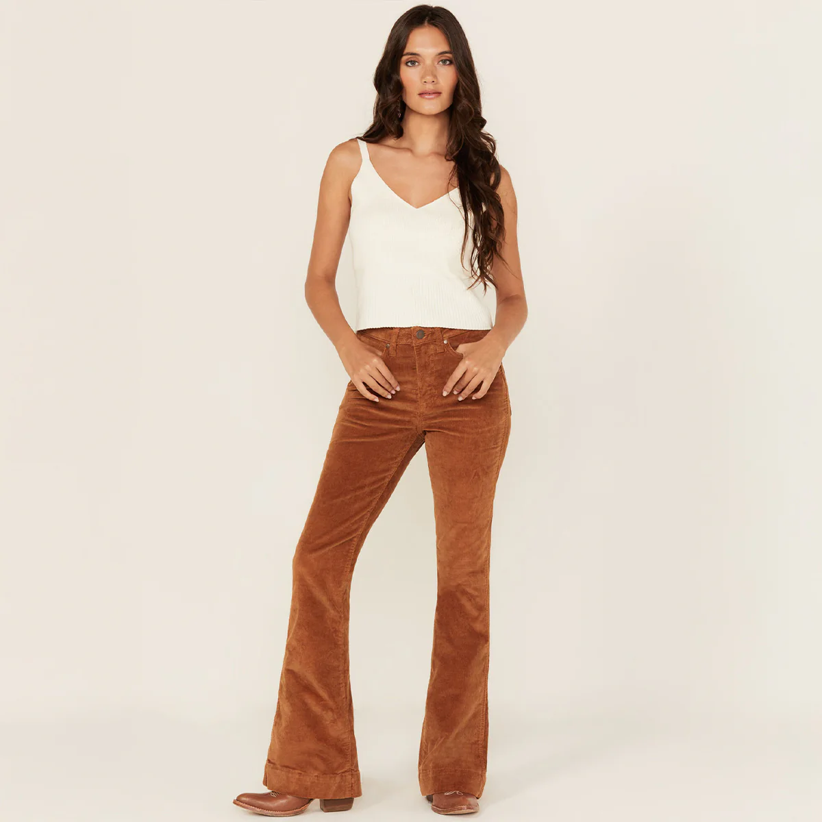 Corduroy Flare Cowgirl Jeans – Image 2