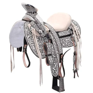 Mexican Horse Saddle Piteado Cola De Pato