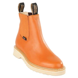 Honey Brown Short Ankle Pull-On Work Boots Napa H542