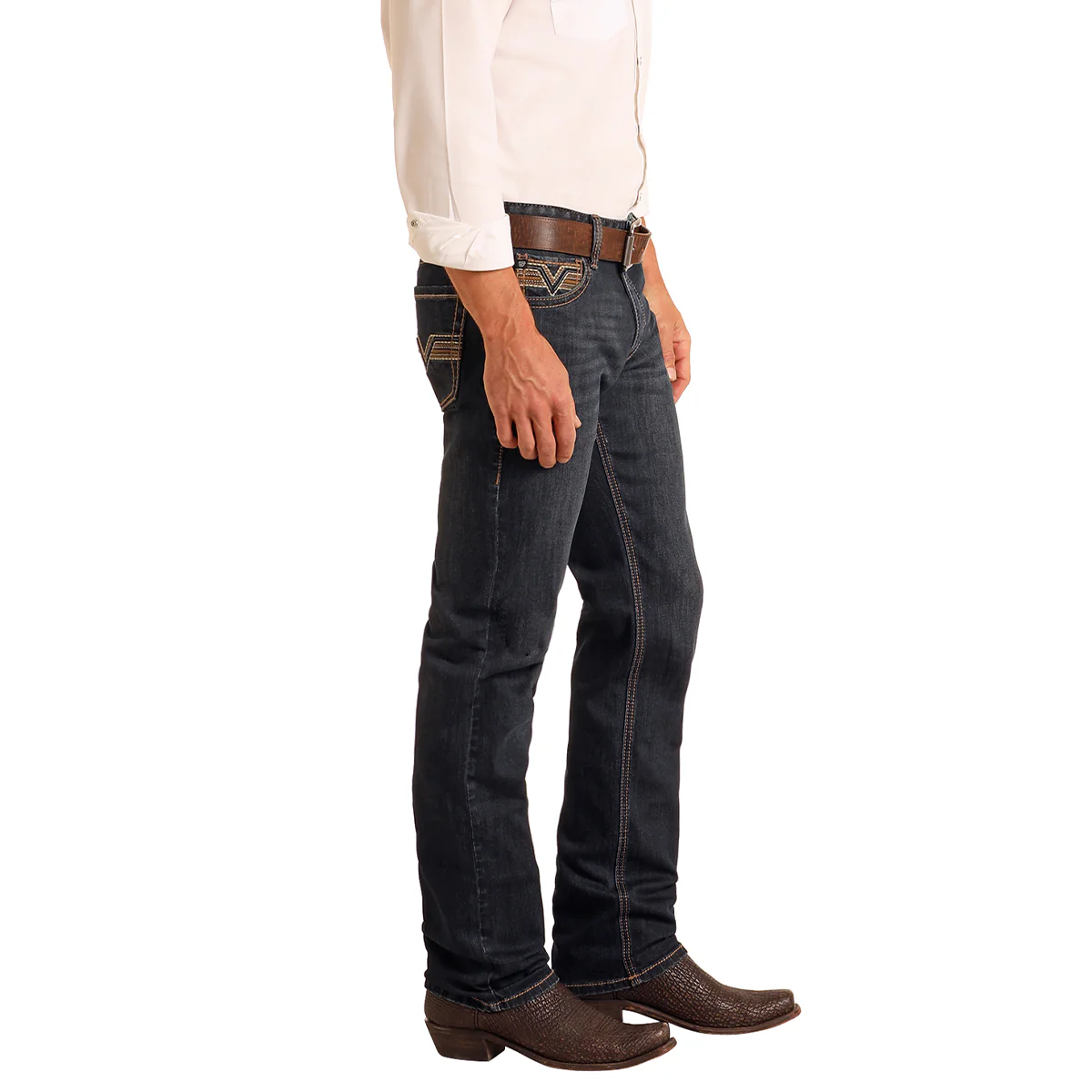 Slim Fit Revolver Straight Boot Cut Jeans – Image 2